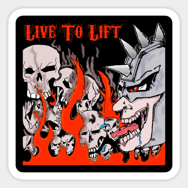 Warrior Sticker by Live To Lift